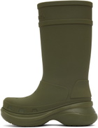 Balenciaga Green Crocs Edition Rubber Boots