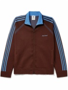 adidas Consortium - Wales Bonner Logo-Embroidered Striped Recycled Knitted Track Jacket - Brown