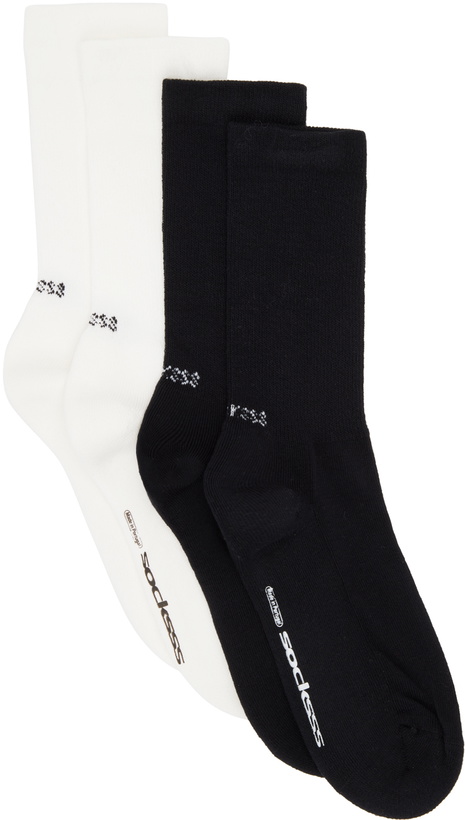 Photo: SOCKSSS Two-Pack White & Black Socks