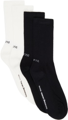 SOCKSSS Two-Pack White & Black Socks