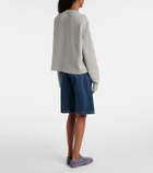 Ami Paris Ami de Cœur cotton fleece sweatshirt
