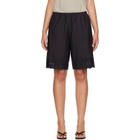 Sandy Liang Black Pepita Shorts