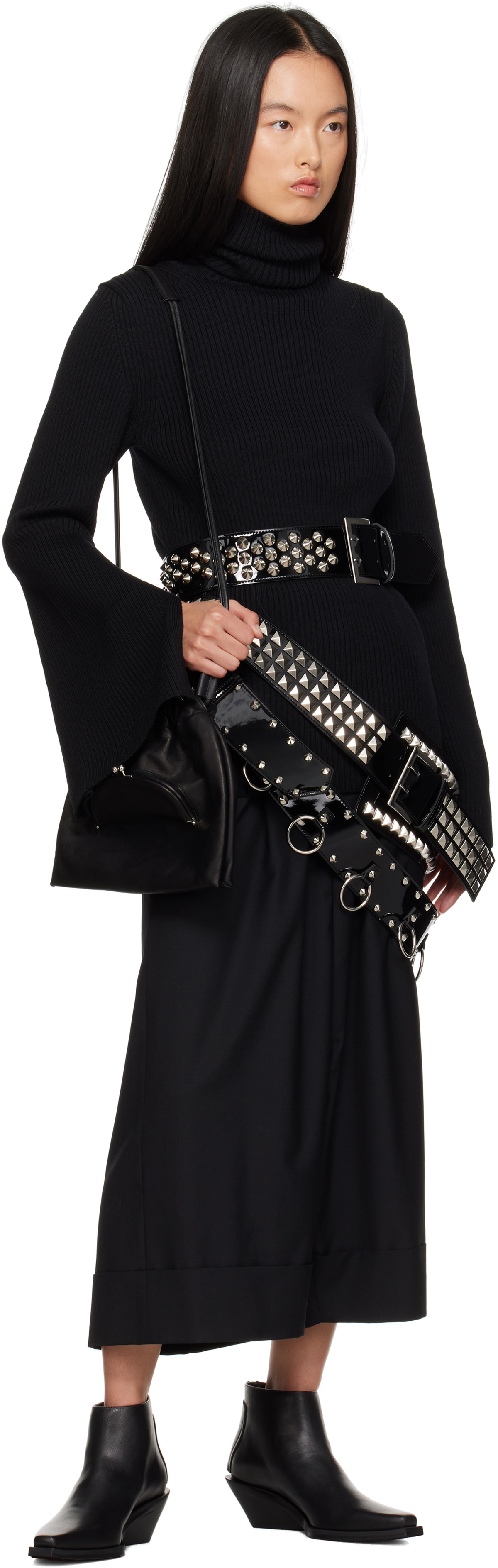 Junya Watanabe Black Enamel Belt