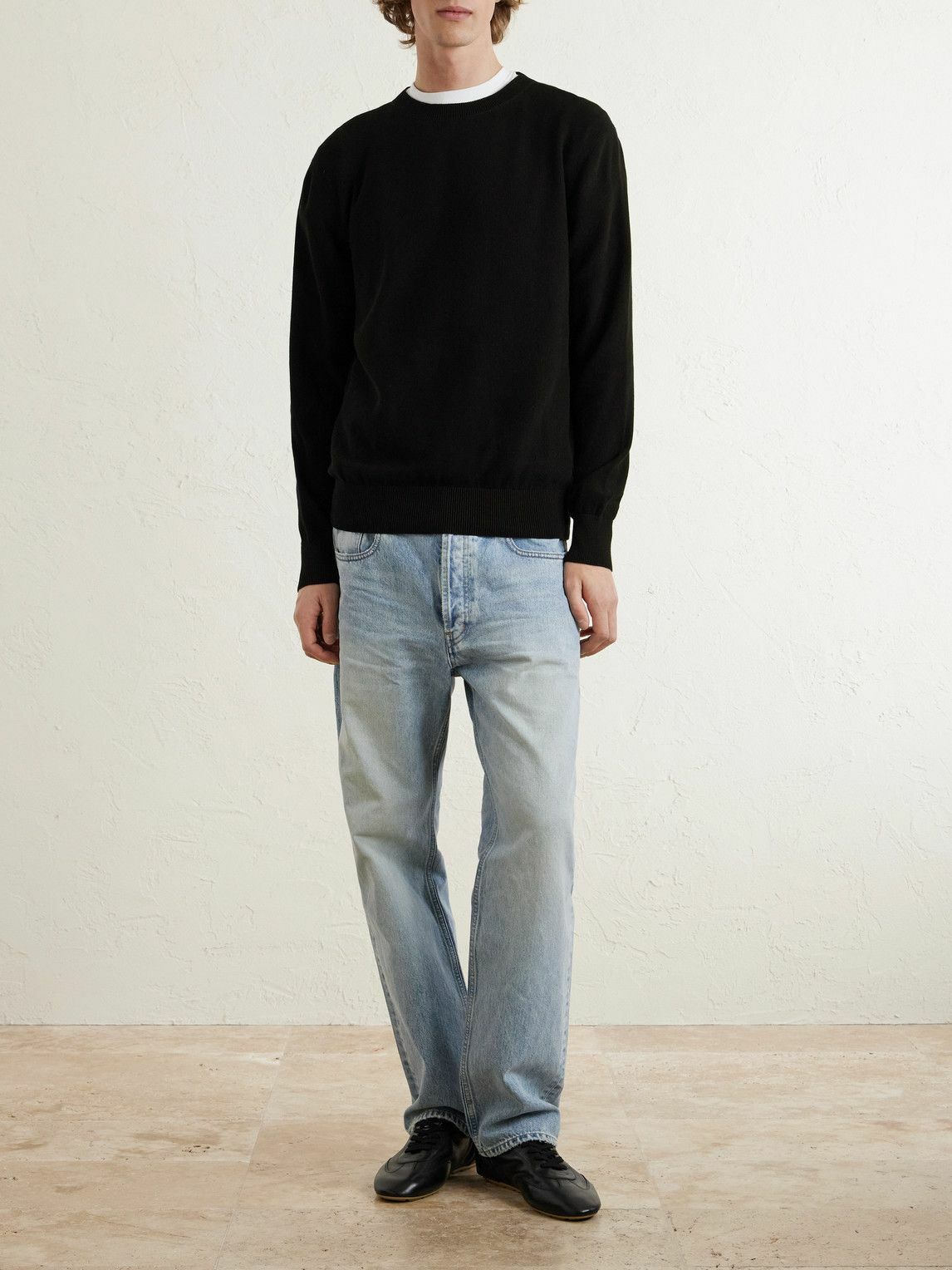 SAINT LAURENT - Cotton Sweater - Black