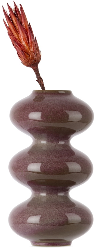Photo: Forma Rosa Studio Purple Wave Form Vase