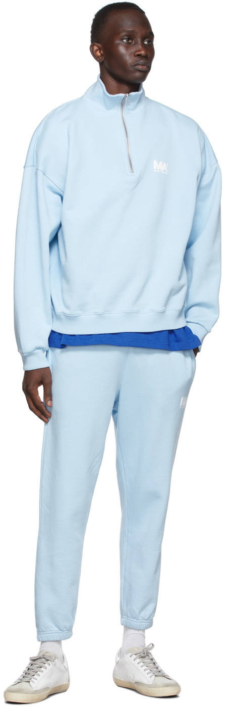 M.A. Martin Asbjørn SSENSE Exclusive Blue Logo Lounge Pants