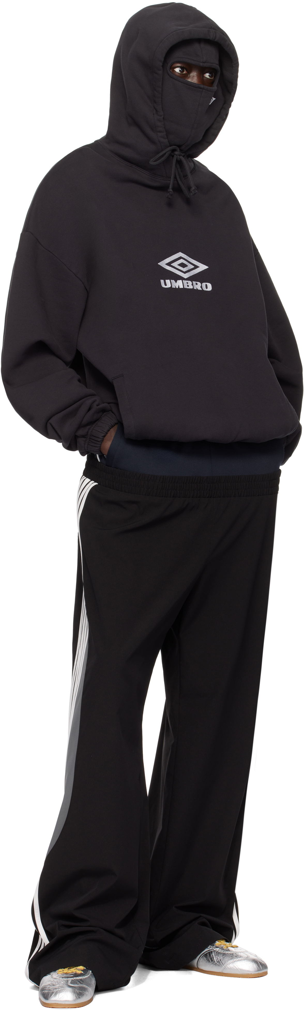 Umbro Black Masked Logo Hoodie
