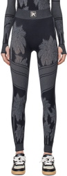Palm Angels Black Baselayer Ski Leggings