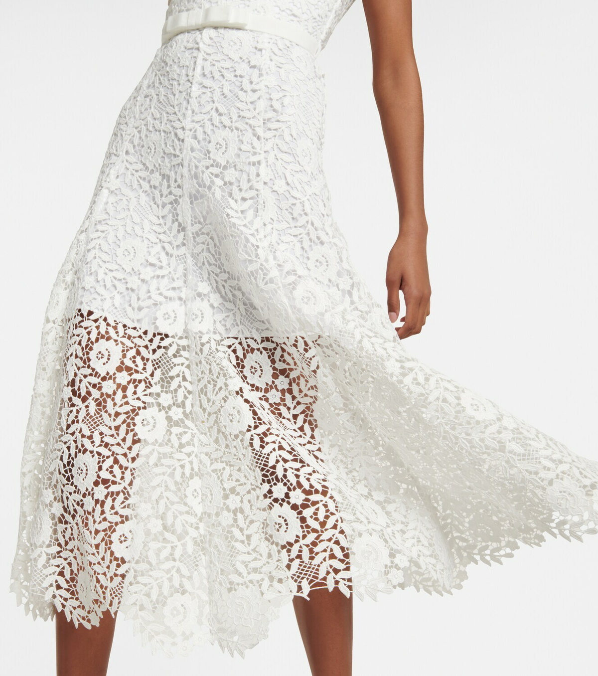 Self-Portrait Layered lace midi dress Self-Portrait