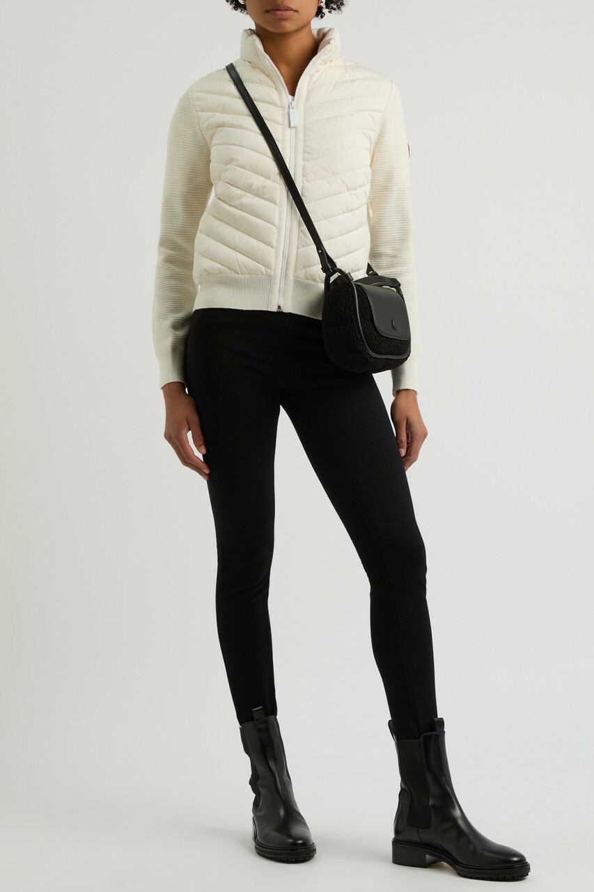 Canada Goose HyBridge Quilted Nylon and Wool Jacket Cream
