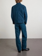 Versace - Embellished Cotton-Canvas Blouson Jacket - Blue