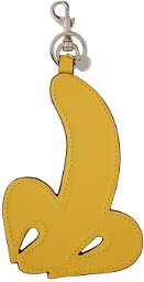 JW Anderson Yellow Leather Banana Keychain