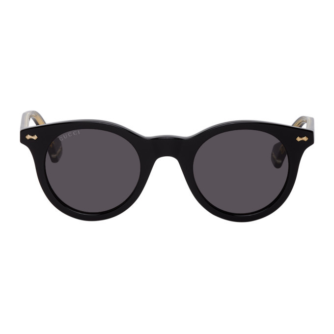 Photo: Gucci Black Round Sunglasses