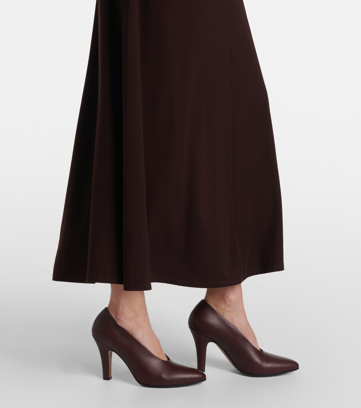 Vince Ruched jersey maxi dress