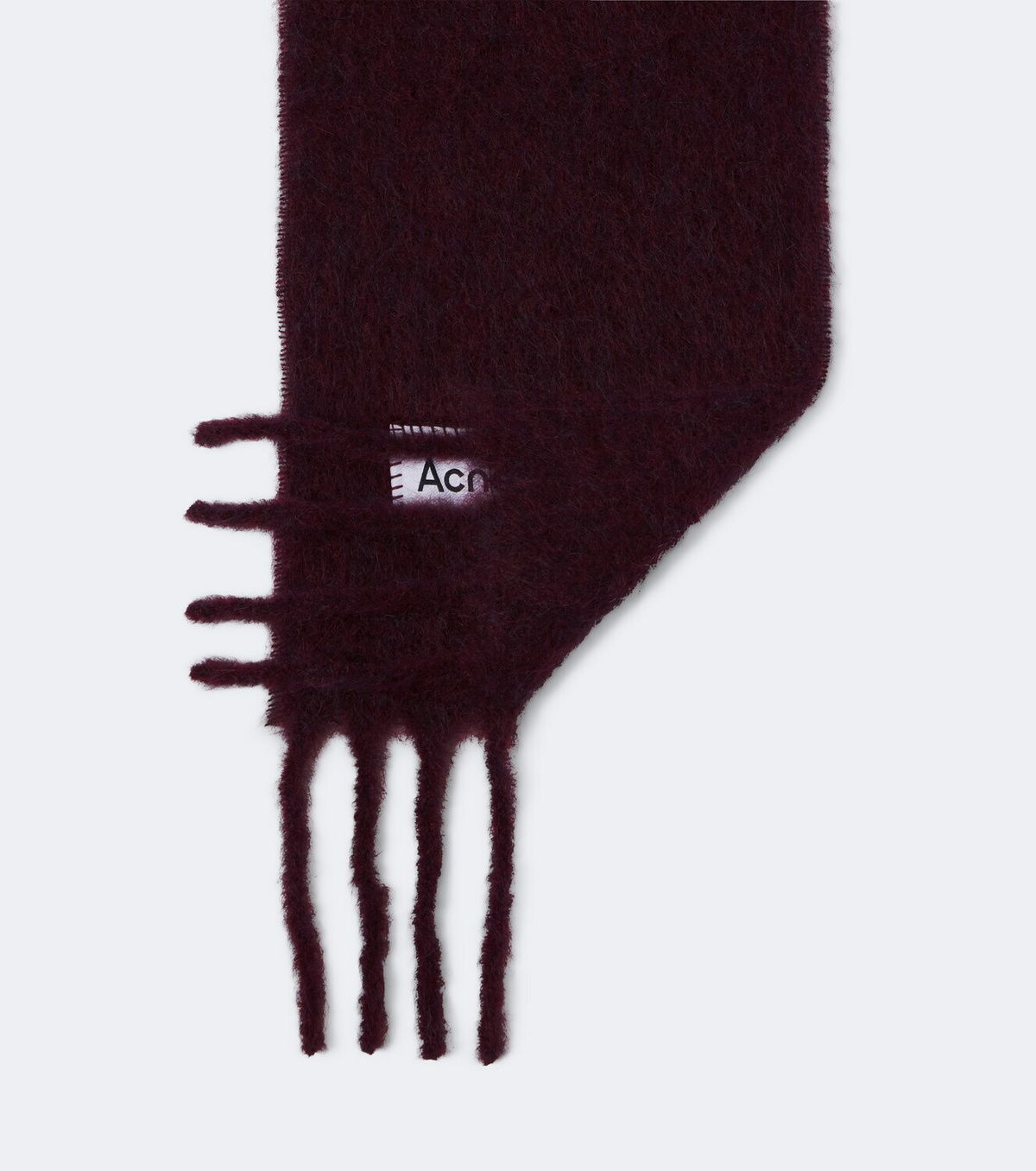 Acne Studios Fringed alpaca, wool, and mohair-blend scarf