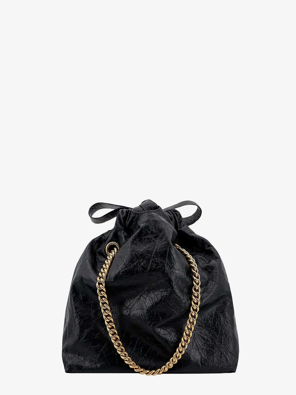 Balenciaga Crush Black Womens Bucket Bag Balenciaga