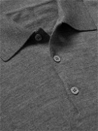 Anderson & Sheppard - Merino Wool Polo Shirt - Gray