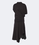 Lemaire Gathered wool-blend dress