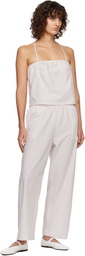 Deiji Studios White & Pink Tube Top
