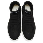 Fendi Black Knit High-Top Sneakers