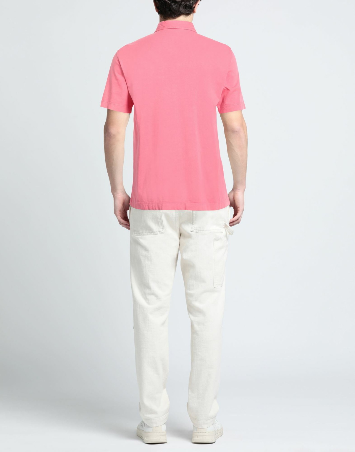Drumohr Mens Polo shirt in Magenta