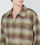 Our Legacy Box checked linen and cotton shirt