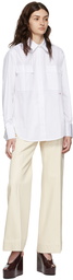 Victoria Beckham White Organic Cotton Shirt