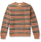 Burberry - Striped Fleece Sweatshirt - Brown