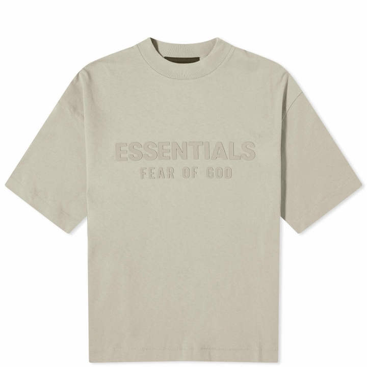 Photo: Fear of God ESSENTIALS Men's Spring Kids Crew Neck T-Shirt in Seal