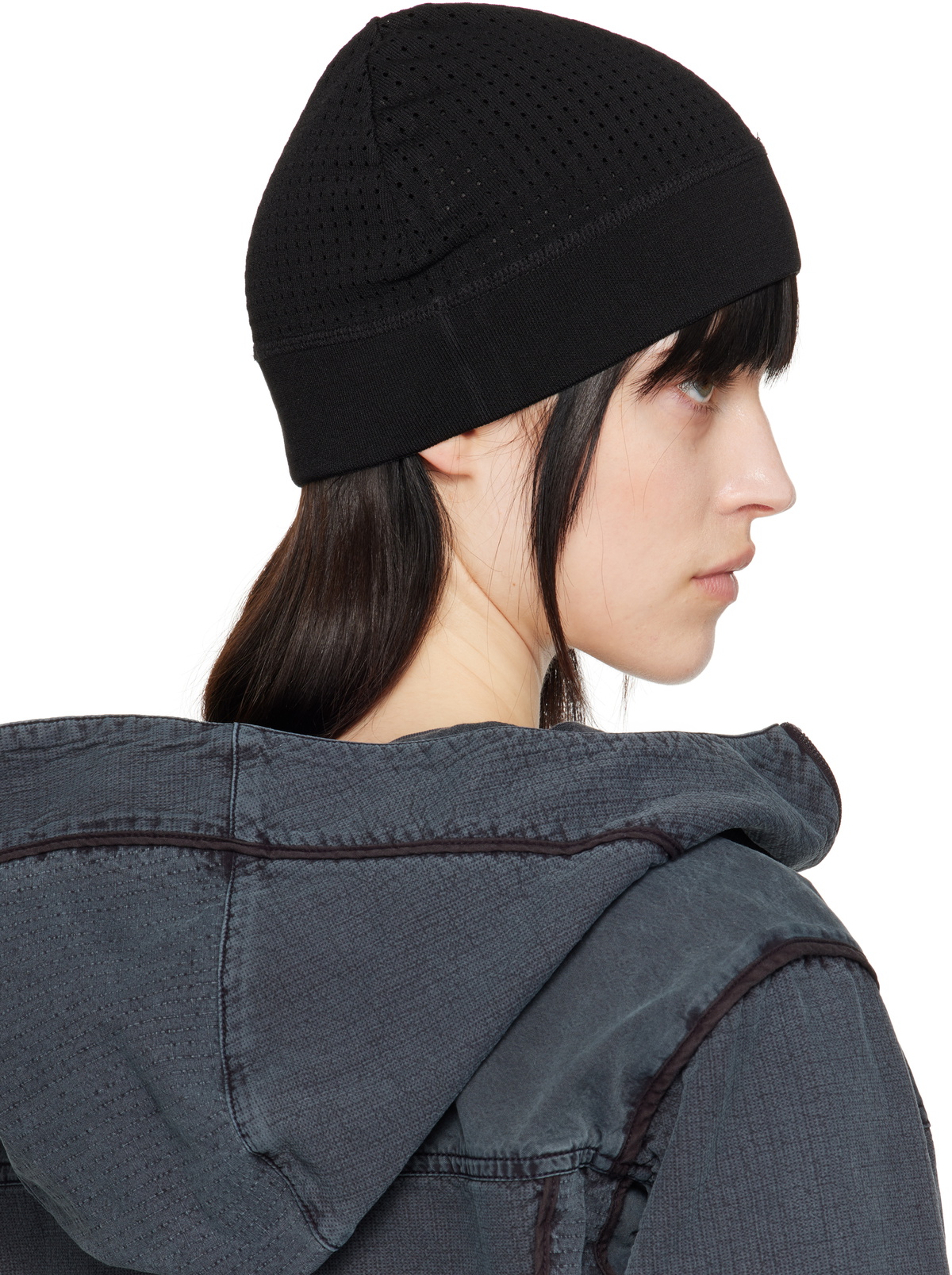 HYEIN SEO Black Logo Beanie