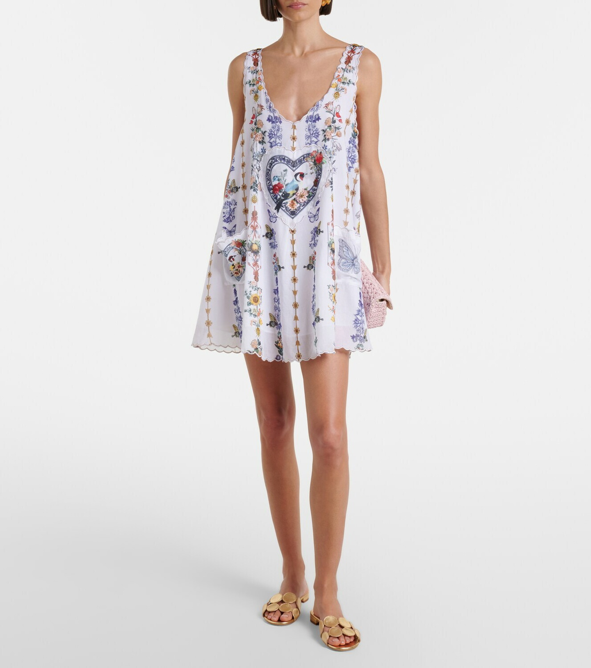 Camilla Printed cotton minidress