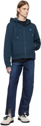 ADER error Navy Sig; TRS Tag 01 Zip-Up Hoodie
