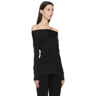 Victoria Beckham Black Bardot Top