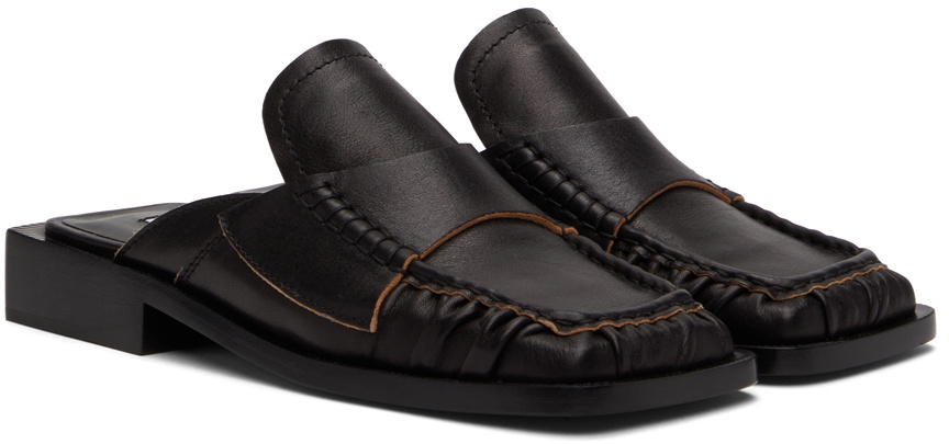 Acne Studios Black Square Toe Loafers