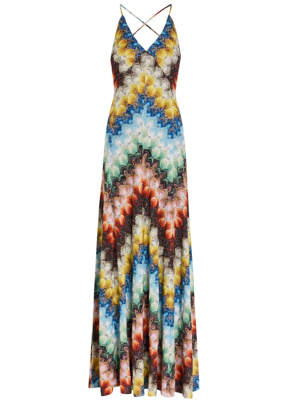 Photo: Missoni Patterned Lace Maxi Dress Multicoloured