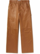 Marni - Carhartt WIP Wide-Leg Leather Trousers - Brown