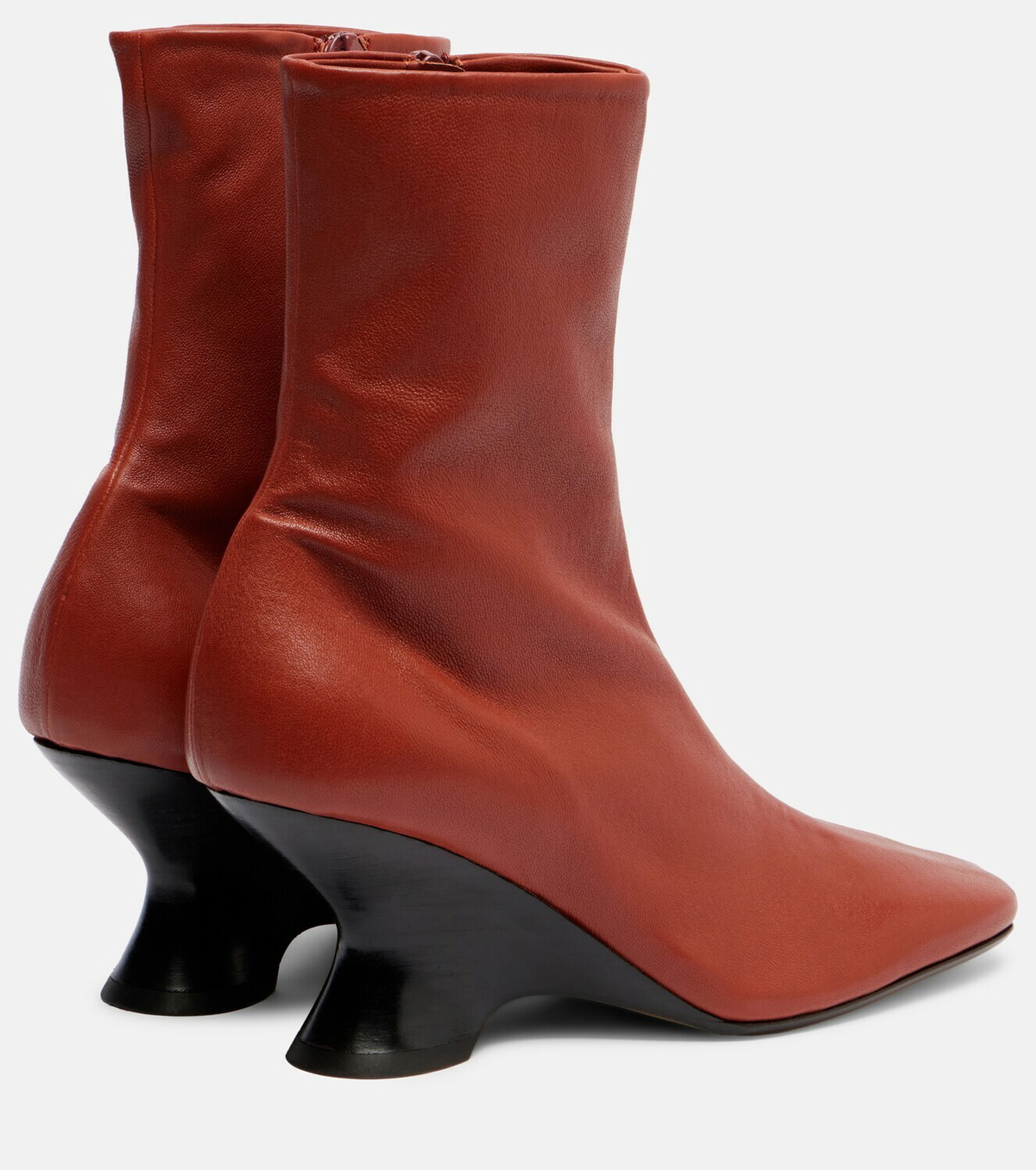 Dries Van Noten 75 leather ankle boots