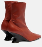 Dries Van Noten 75 leather ankle boots