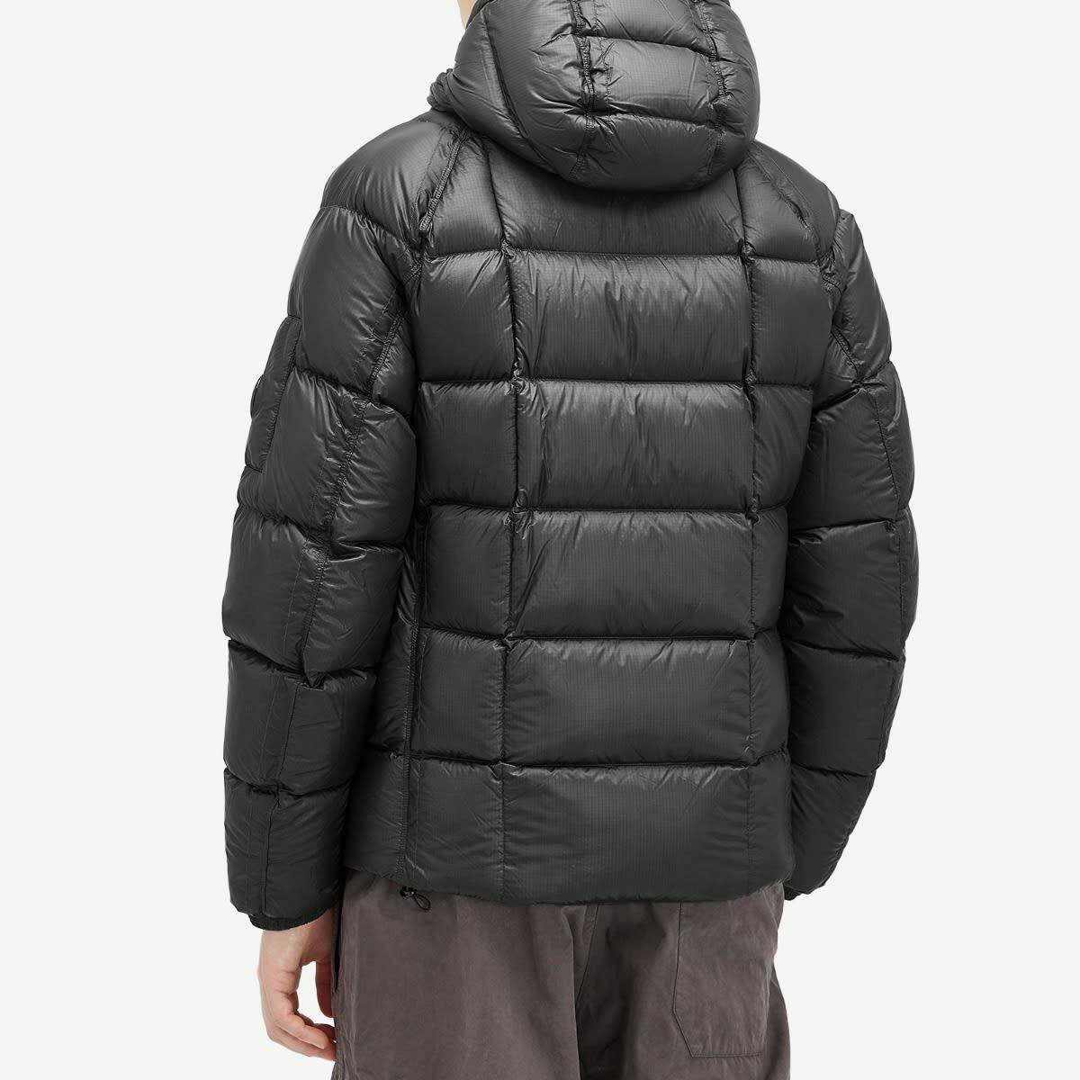 C.P. Company Men's D.D Shell Hooded Down Jacket in Black C.P. Company