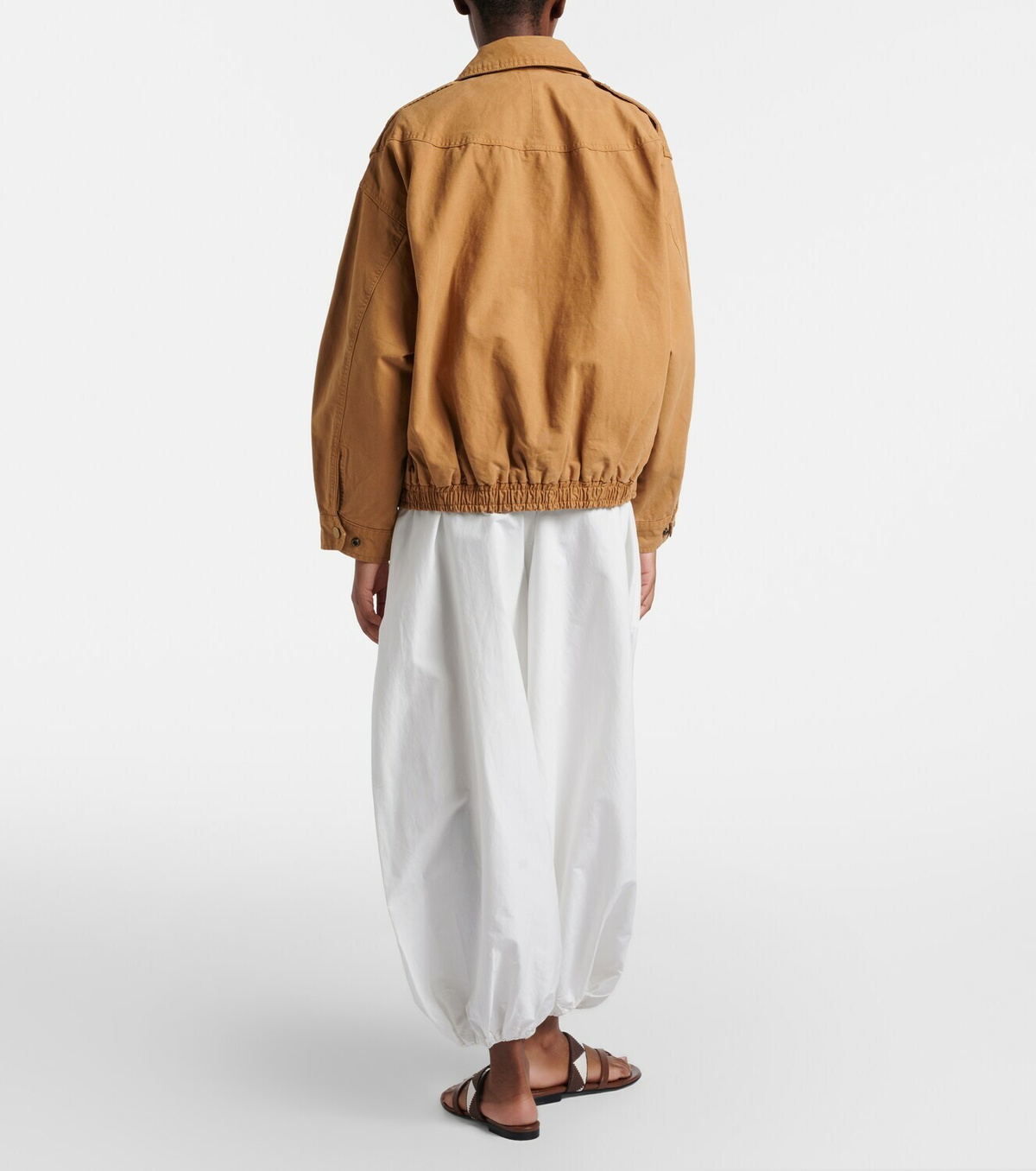 Polo Ralph Lauren Belted cotton and silk balloon pants