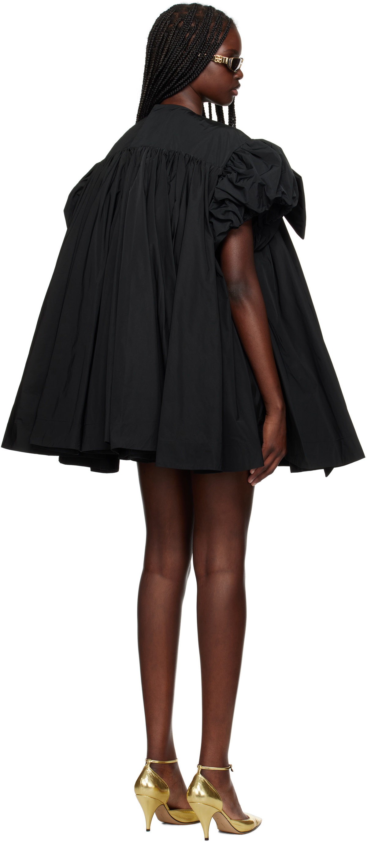VAQUERA Black Bow Minidress