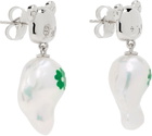 JIWINAIA Rilakkuma Edition Clover Baroque Pearl Earrings