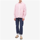 Beams Plus Men's Button Down Oxford Shirt in Pink