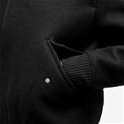 AMI Paris Men's Shearling Collar Wool Jacket in Black