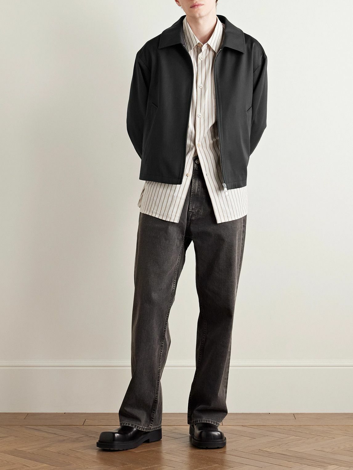 mfpen - Mail Wool-Blend Jacket - Black mfpen