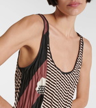 Loewe Printed draped tank top