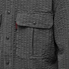 Gramicci Men's O.G. Seersucker Canyon Shirt in Deep Grey Garment Dyed