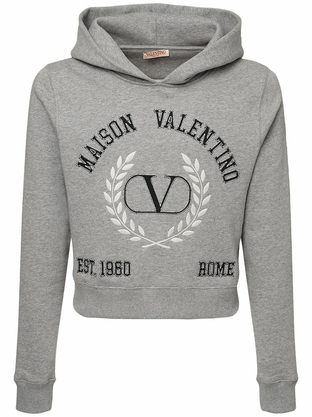 Photo: VALENTINO - Maison Valentino Cotton Jersey Hoodie