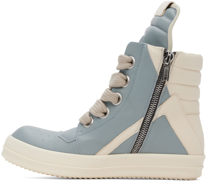 Rick Owens Blue & White Porterville Jumbolaced Geobasket