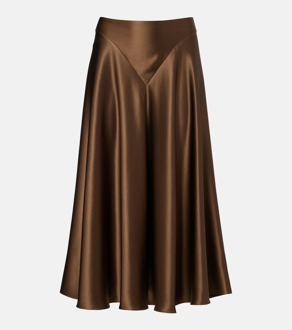 Altuzarra Ames silk satin midi skirt